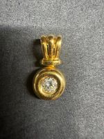 Wunderschöner Diamant Anhänger Gelbgold 750/18 k