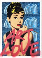 Death NYC Pop Art Druck" Kusama Audrey Hepburn Unikat 1von1