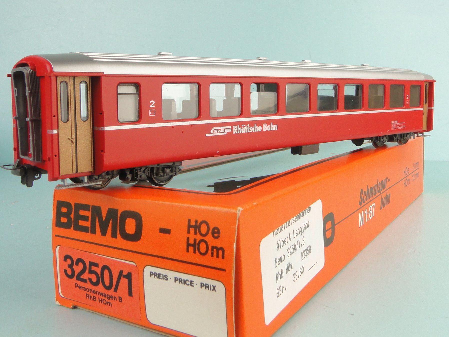 Bemo Modellini di ferrovie: Bemo 3250/1 H0m RhB 2 Kl., NEU – Usato da Bülach venduto da cann11