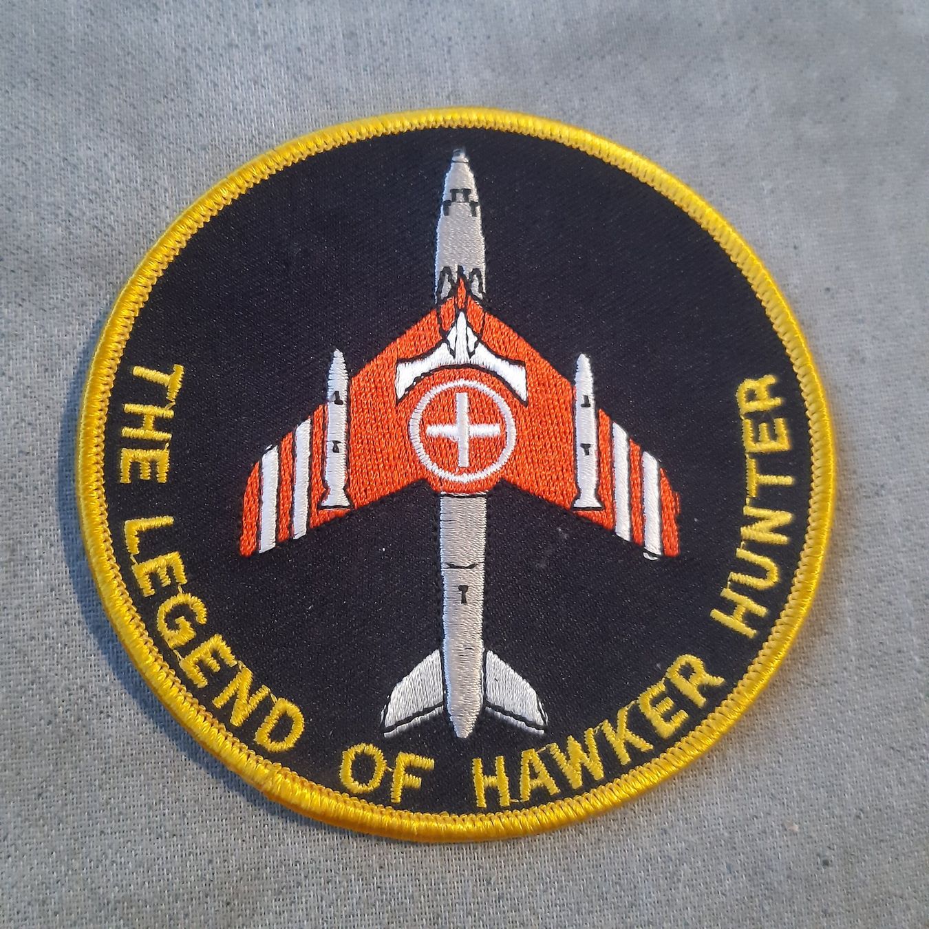 Ansichtskarten: Patch Hawker Hunter Schweizer Luftwaffe – Gebraucht aus Giffers von attila07
