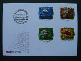2002 Nr. 1047-1050 auf FDC mit ET-Vollstempel LÄUFELFINGEN