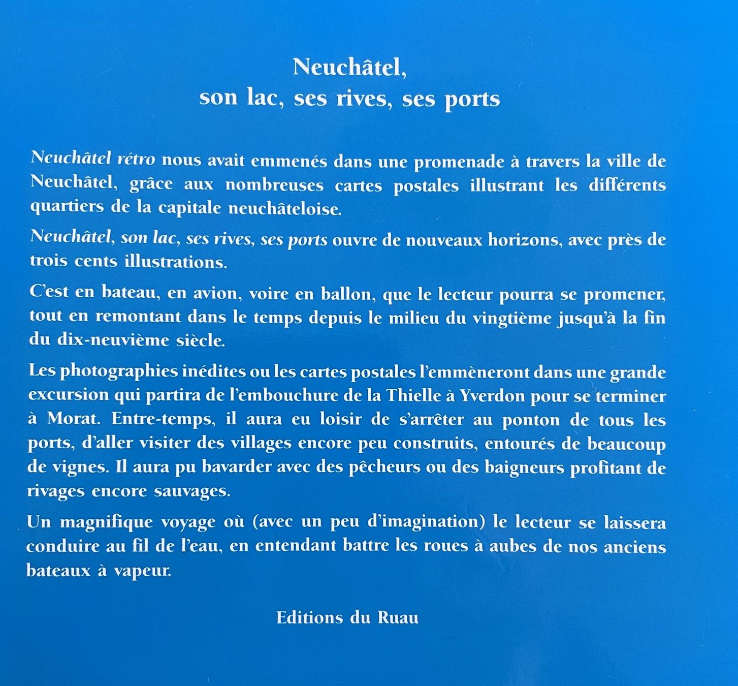 Ansichtskarten: 2 livres - Neuchâtel rétro et son lac, ses rives, ses ports – Gebraucht aus Savagnier von Ne2065 1