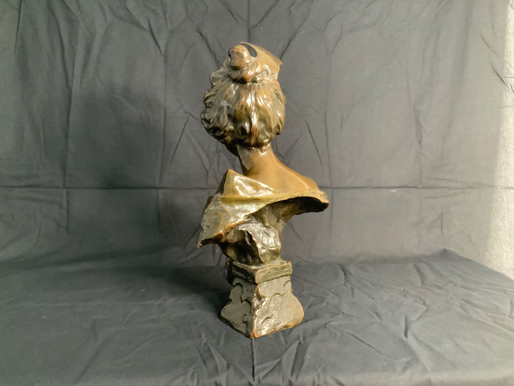 Sculture & Statue: Büste Bronze Villanis / Bronze buste 42cm 7kg – Usato da La Heutte venduto da Mikeller74 5