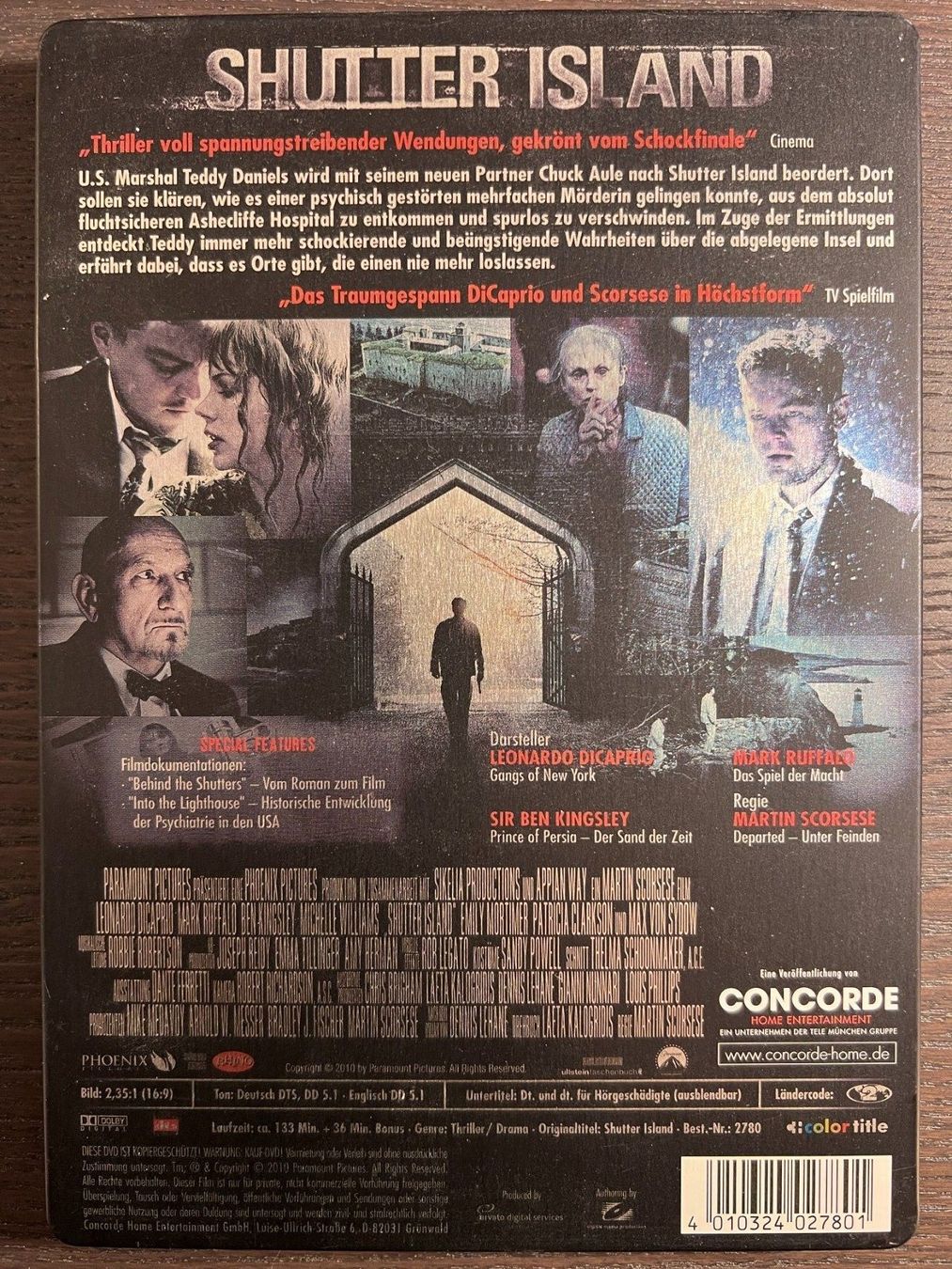 Tutti i DVDs: Shutter Island (Steelbook) – Usato da Zürich venduto da FilmFreunde 1