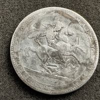1 Crown Silber England 1820