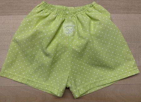 Bade-Shorts Gr. 92/98, neongrün mit Pünktchen Muster