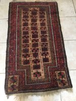 Antiker Gebetsteppich, Läufer, Orientteppich,  L 1.85 x 85