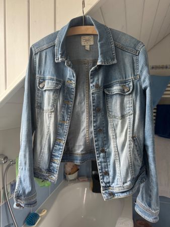 Jeans Jacke Blau Mango