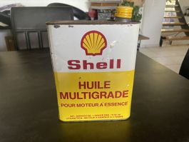 Ancien Bidon d’Huile de Garage Shell