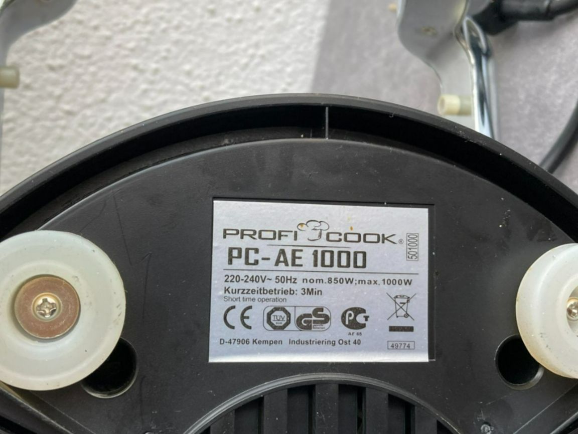 Küchengeräte: ProfiCook Automatik-Entsafter PC-AE 1000, Automatic Juicer – Neu und originalverpackt aus Küsnacht ZH von PLZoll 4