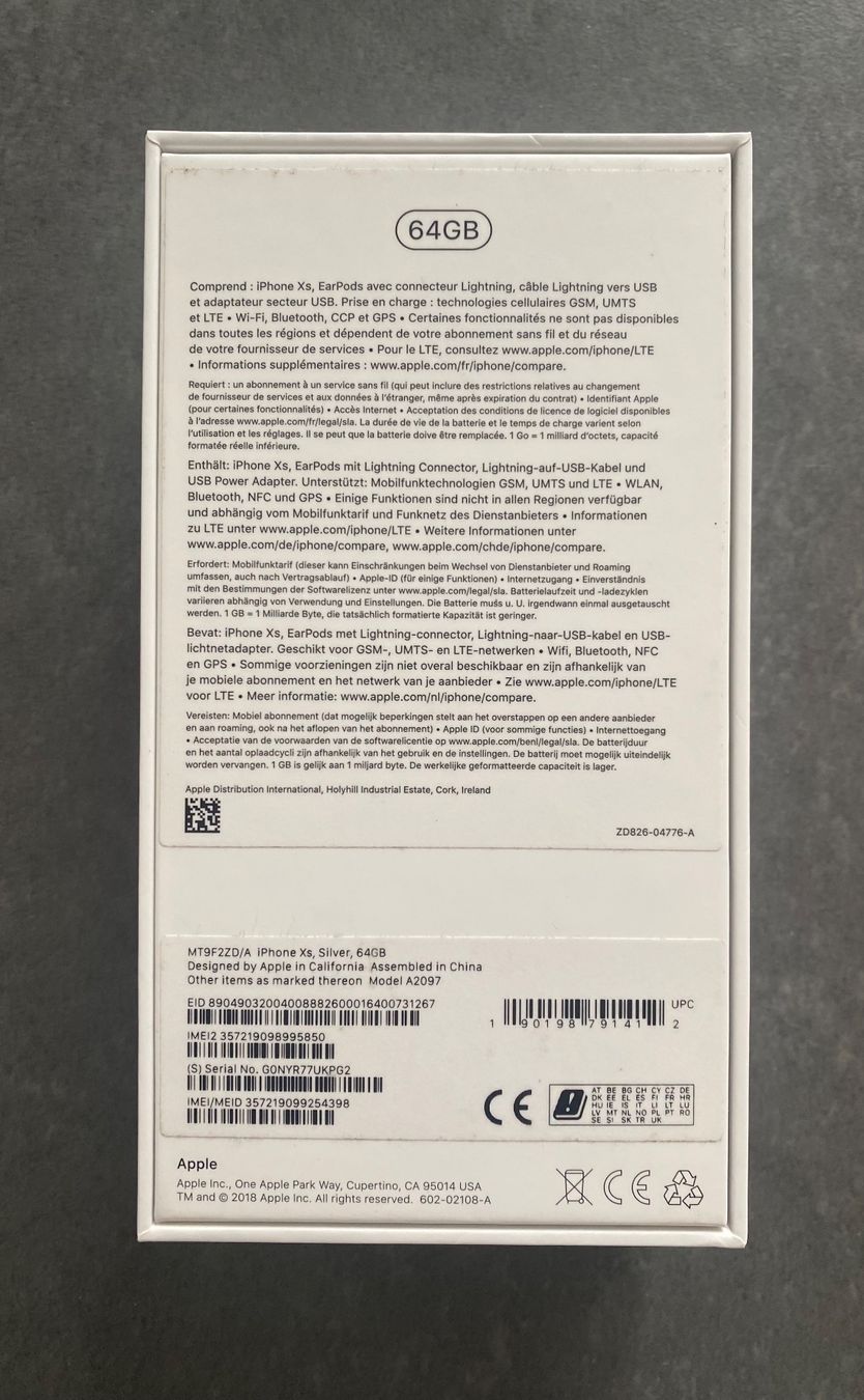 Apple Handys / Smartphones: IPhone XS, 64GB, Silver - Top Zustand! – Gebraucht aus Oberdiessbach von cor_2nrl 5