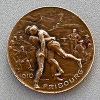 Médaille fête cantonale de gymnastique Fribourg 1910