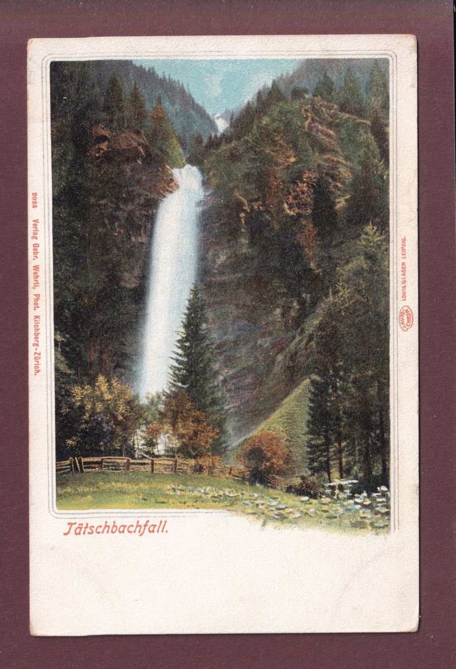 Ansichtskarten: TÄTSCHBACHFALL bei Engelberg – Gebraucht aus Pully von nicecards