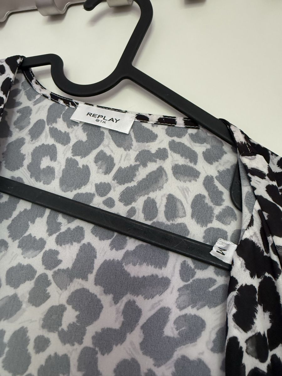 Replay Vestiti: Robe Replay longue imprimé léopard taille M – Nuovo (secondo la descrizione) da Genève venduto da acr_88hl 3