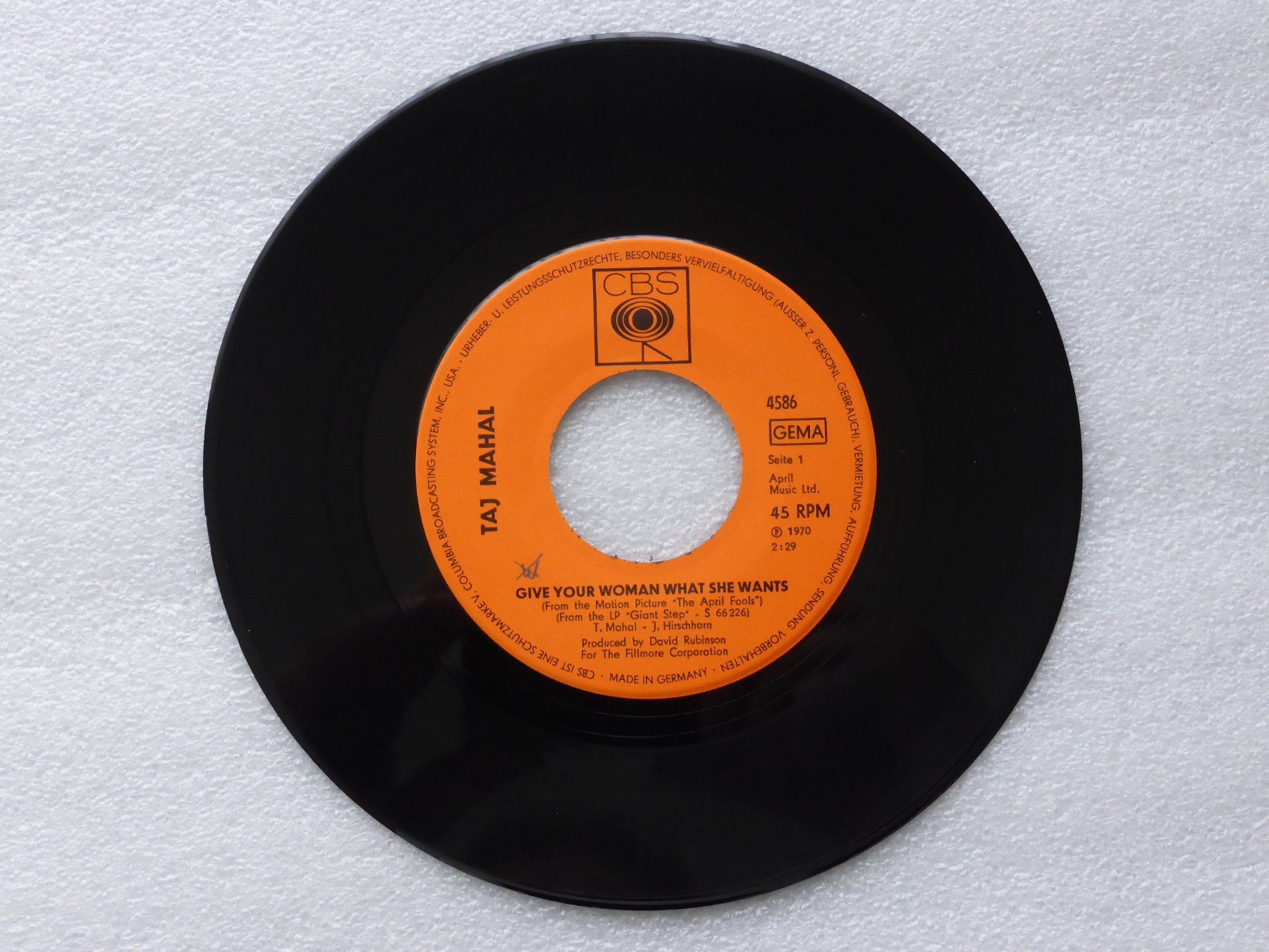 Schallplatten: Vinyl Single   TAJ MAHAL – Gebraucht aus Küssnacht am Rigi von Mondkinder 1