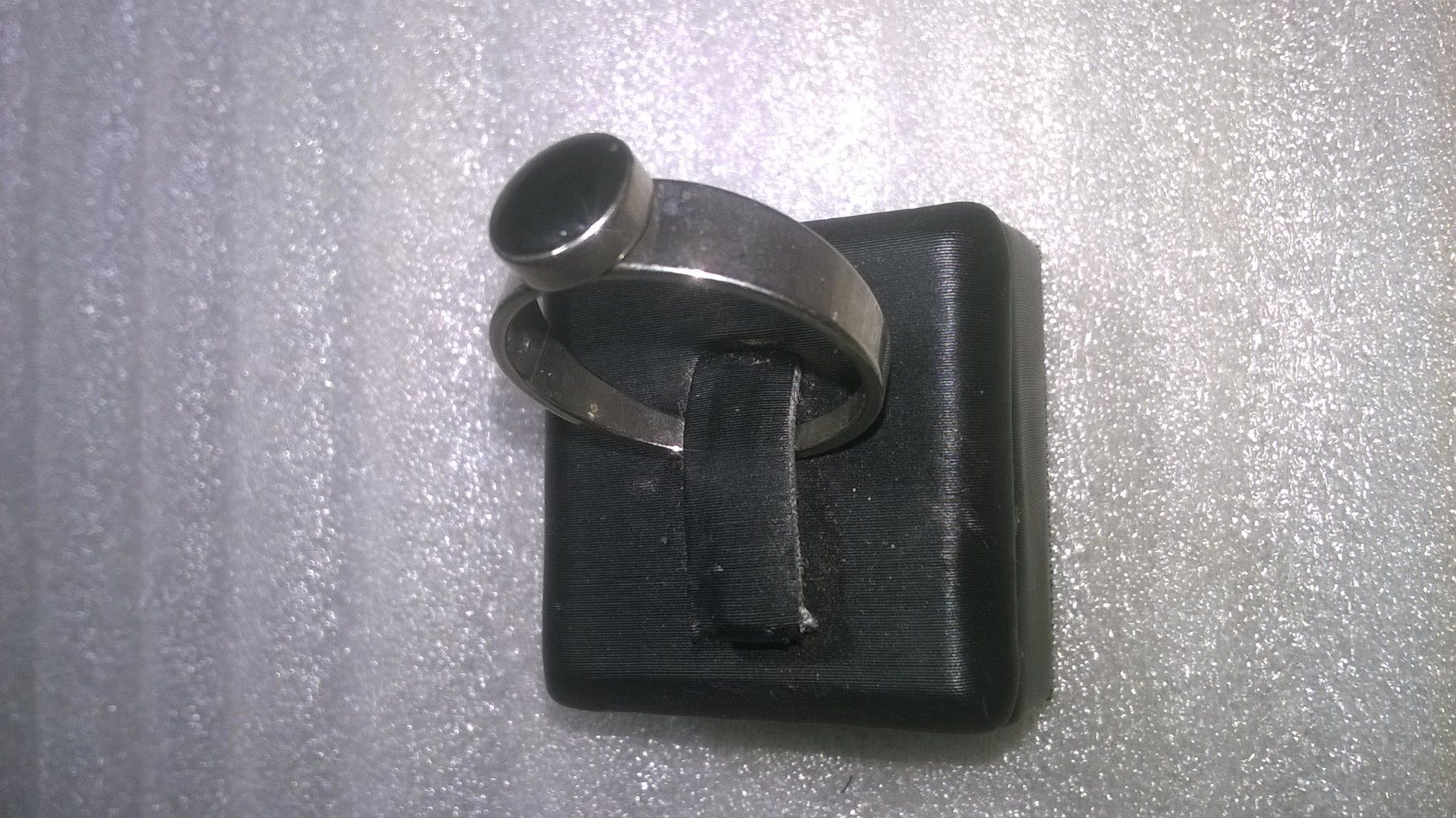 Anelli: ring edelsthal,,mit schwarz stein – Nuovo (secondo la descrizione) da Basel venduto da bijoutrie_4 1
