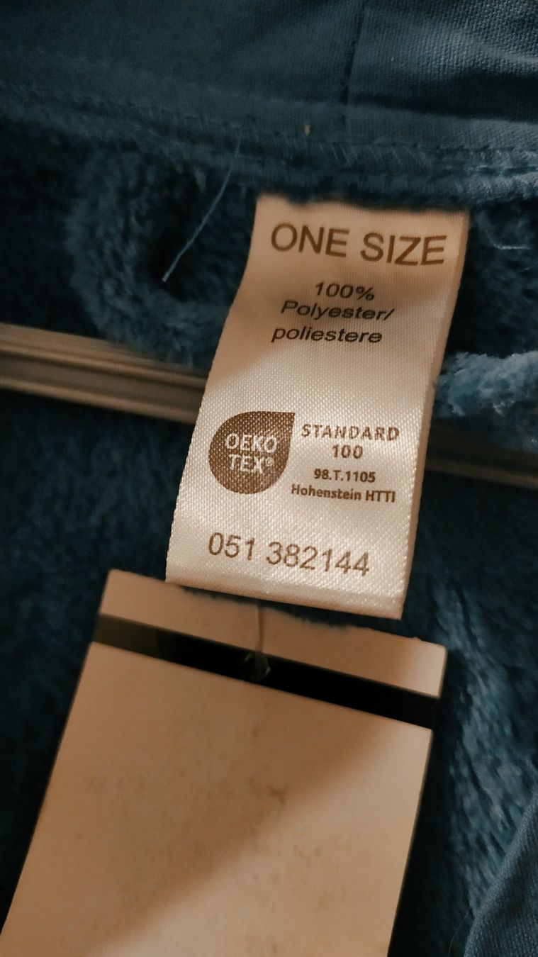 Bademäntel: Peignoir taille unique, bleu, Polyester – Neu (gemäss Beschreibung) aus Chezard St-Martin von Clocovale 5