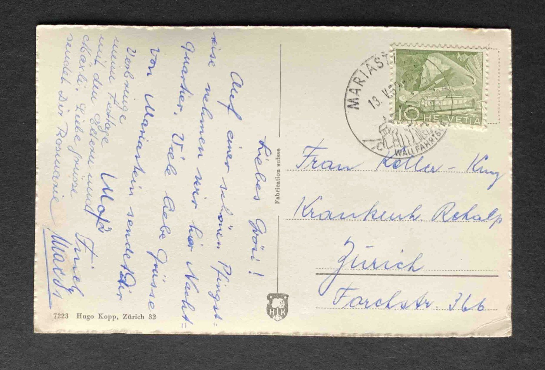 Cartoline postali: AK Mariastein – Usato da Goldau venduto da artelier1 1