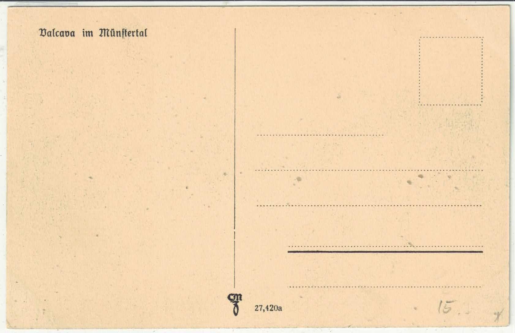 Cartoline postali: Valcava im Münstertal – Usato da Ettingen venduto da Kartenplanet 1