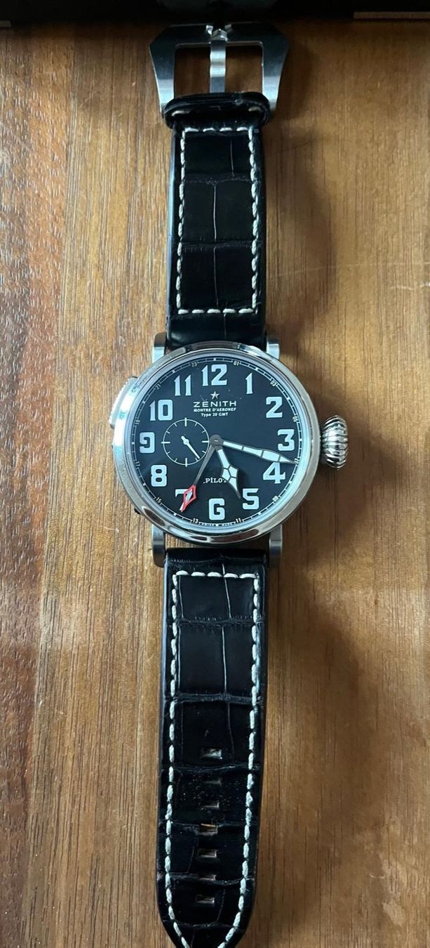 Zenith Orologi: Pilotenuhr von Zenith,  Modell: Pilot Aeronef – Usato da Bettlach venduto da Kastanie.26