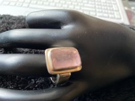 Ring, Silber/Rosenquarz, Durchm.54mm (7)