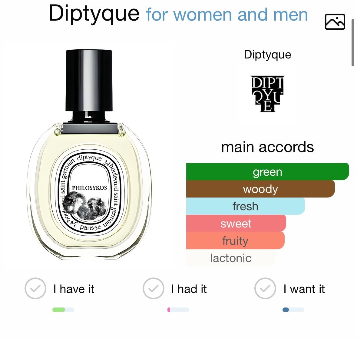 Diptyque Profumi & Eau de Toilette: Diptyque Philosykos EDT Duftprobe 2ML – Usato da Zürich venduto da deruja 2