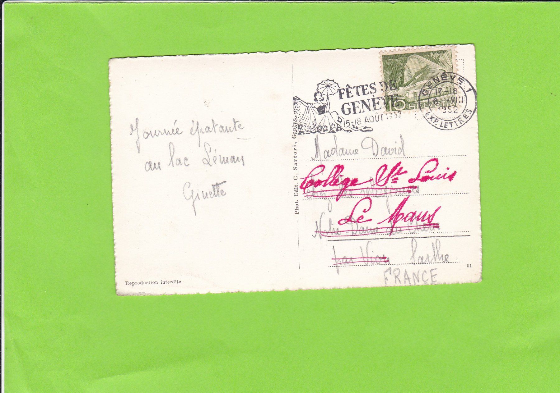 Cartes postales: Genève-Ile Rousseau – D'occasion à St. Peterzell par neckertal 1