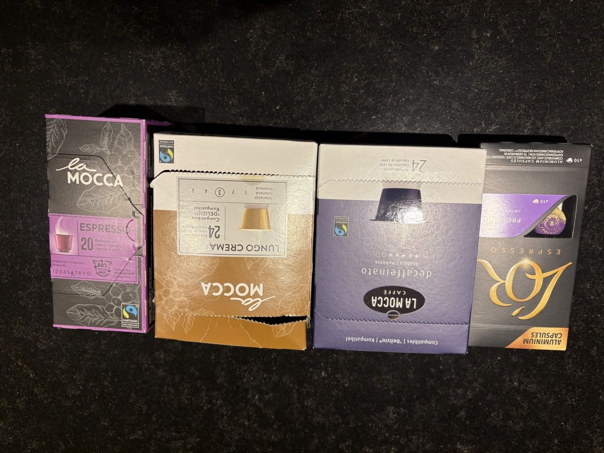 Lebensmittel & Spezialitäten: Ca 75 verschiedene Kaffeekapseln – Neu (gemäss Beschreibung) aus Grosswangen von Tonius62