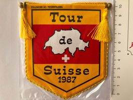 Vintage Fanion/Wimpel   TOUR DE SUISSE  1987