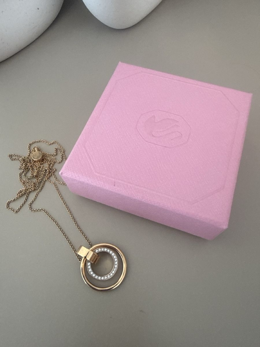 Swarovski Catenine: Halskette Damen Gold Ringen mit Steinen – Usato da Hausen AG venduto da balisht
