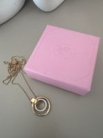 Halskette Damen Gold Ringen mit Steinen