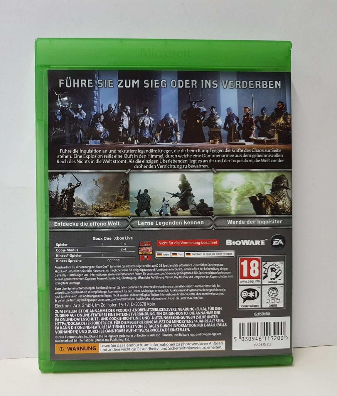 Microsoft Spiele: Dragon Age Inquisition  zum Sieg oder ins Verderben  Xb One – Gebraucht aus Schüpfheim von Games_Spielkonsolen 2