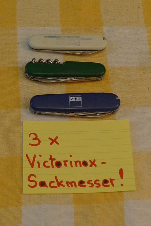 Victorinox Coltelli tascabile: 3x Victorinox-Sackmesser! – Usato da Bern venduto da bn1640 3