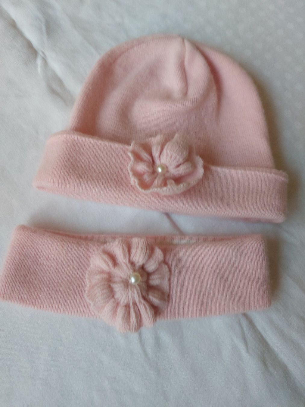 Altro abbigliamento per bambina: Medchenmütze und Streif rosa – Usato da Zürich venduto da Stenat