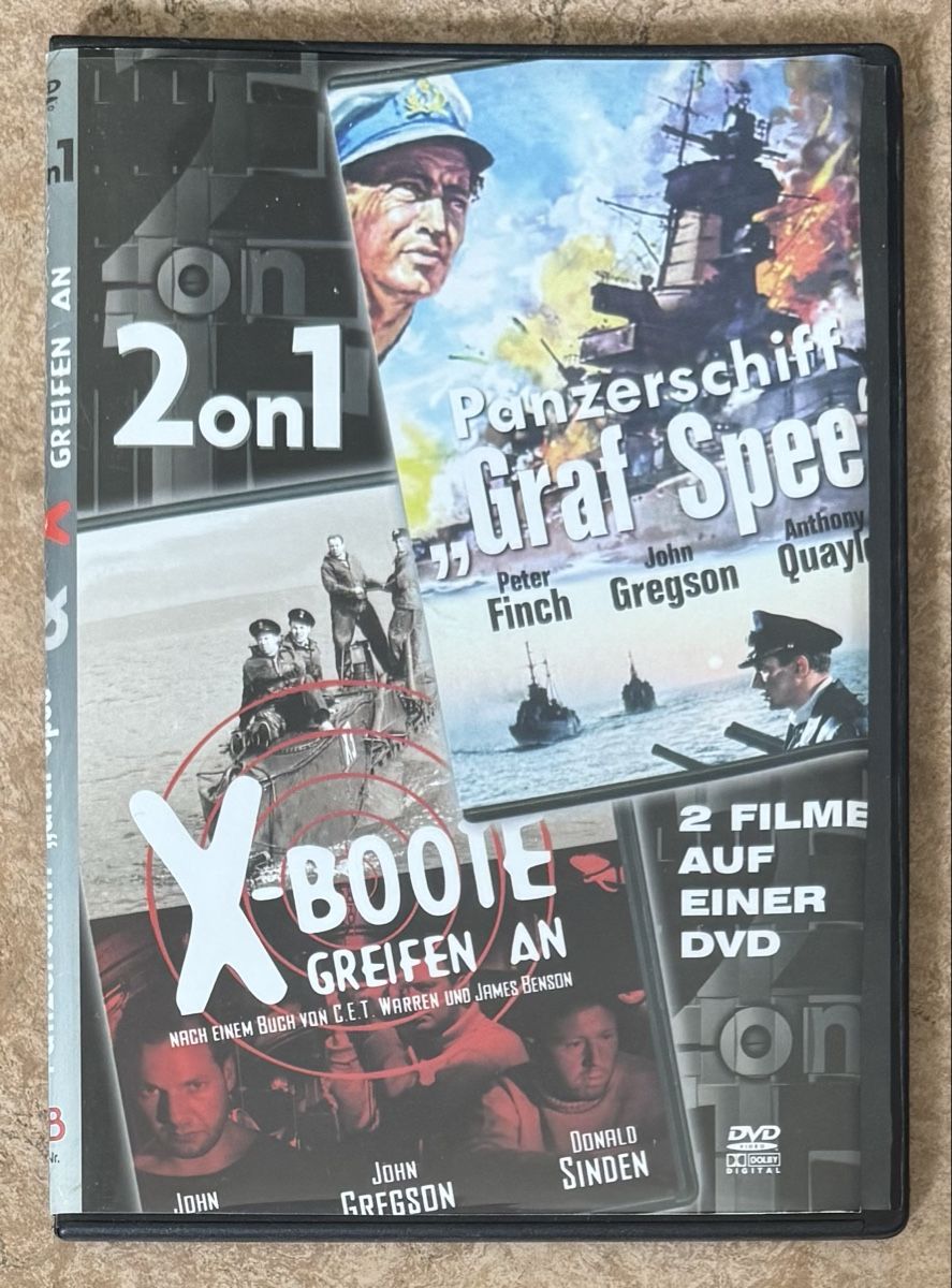 Tutti i DVDs: PANZERSCHIFF GRAF SPEE UND X-BOOTE GREIFEN AN – Nuovo (secondo la descrizione) da Dietikon venduto da AndreaSch01