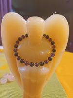 Spezielles Armband schwarzer Turmalin mit mattem Amethyst