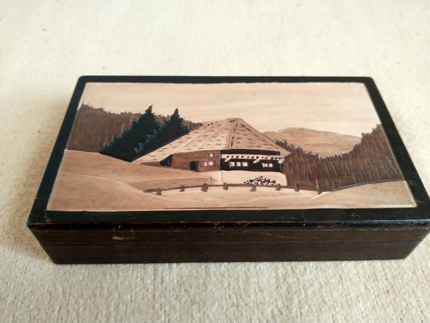 Portagioie: Holzkassette/Schatulle, Bergchalet – Usato da Löhningen venduto da Chimae67 2