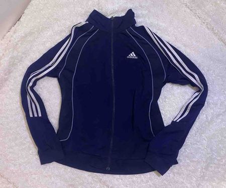 Adidas Track Jacket, Navy Blue, Like New Condition