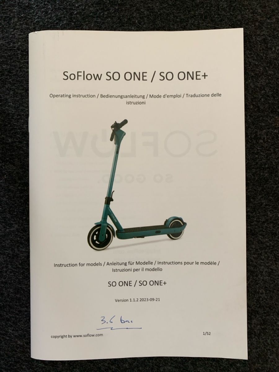 Scooters: E-Scooter SoFlow SO ONE+ – D'occasion à Thalwil par Hanu009 4
