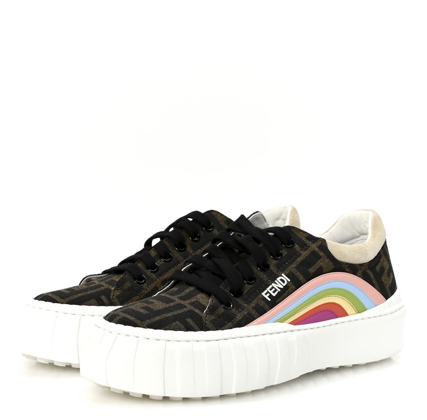 Fendi Scarpe da donna: Fendi Sneaker Fabric Jacquard FF Rainbow, GR. 38 – Nuovo (secondo la descrizione) da Grindel venduto da tsc_hb9b 3
