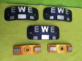ALU Schilder / Bezeichnungsschilder 5 Stück