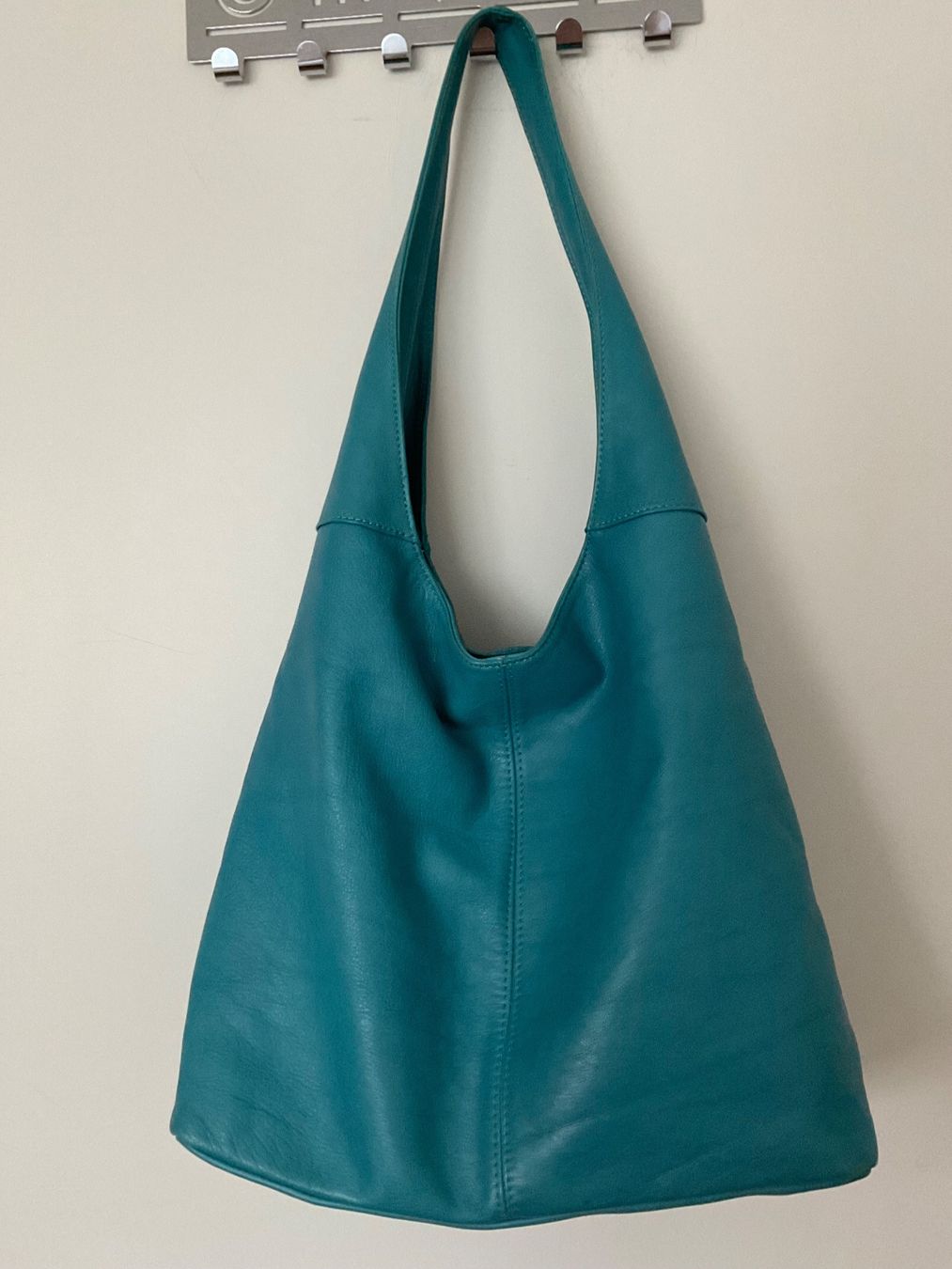 Sacs femmes: Echtes Leder Tasche Beuteltasche Türkis – D'occasion à Urdorf par alda02 3