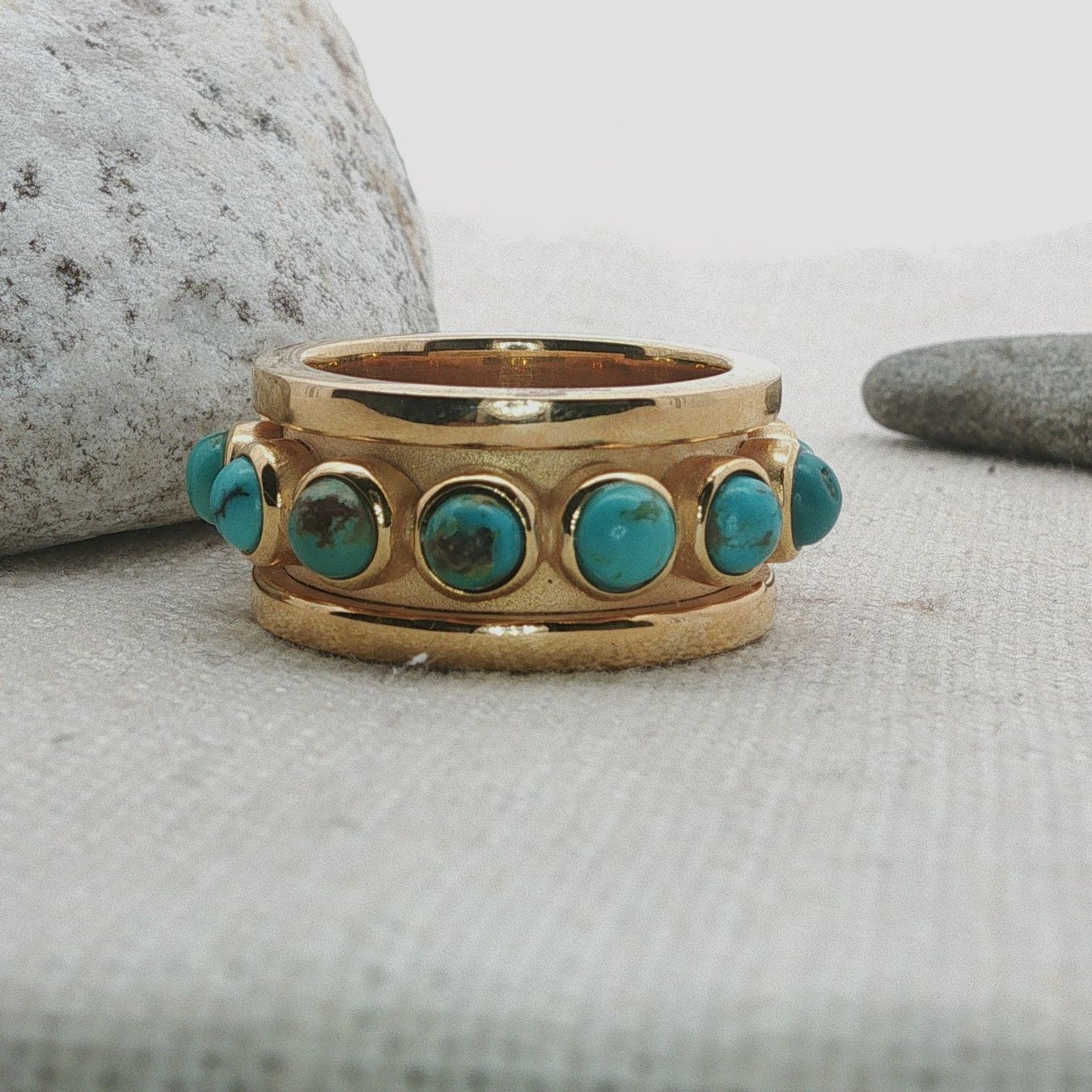 Olga Ribler Anelli: Türkise Statement Silber Ring 925 Grösse 58 – Nuovo (secondo la descrizione) da Luzern venduto da Schmuckoutlet 6