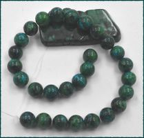 Chrysocoll Strang 14mm (Edelsteinstränge)