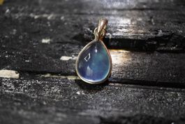 Aquamarin  925 Silber 12mm x 10mm  Anhänger   by  "TOPSTONE"
