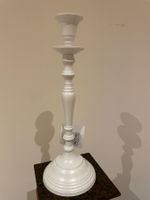 Kerzenständer/Aluminium weiss/Shabby Chic/Landhausstil/OVP