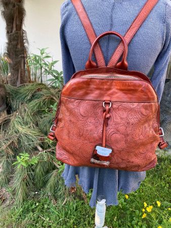 Vive La Difference - City-Rucksack aus Leder - made in Italy
