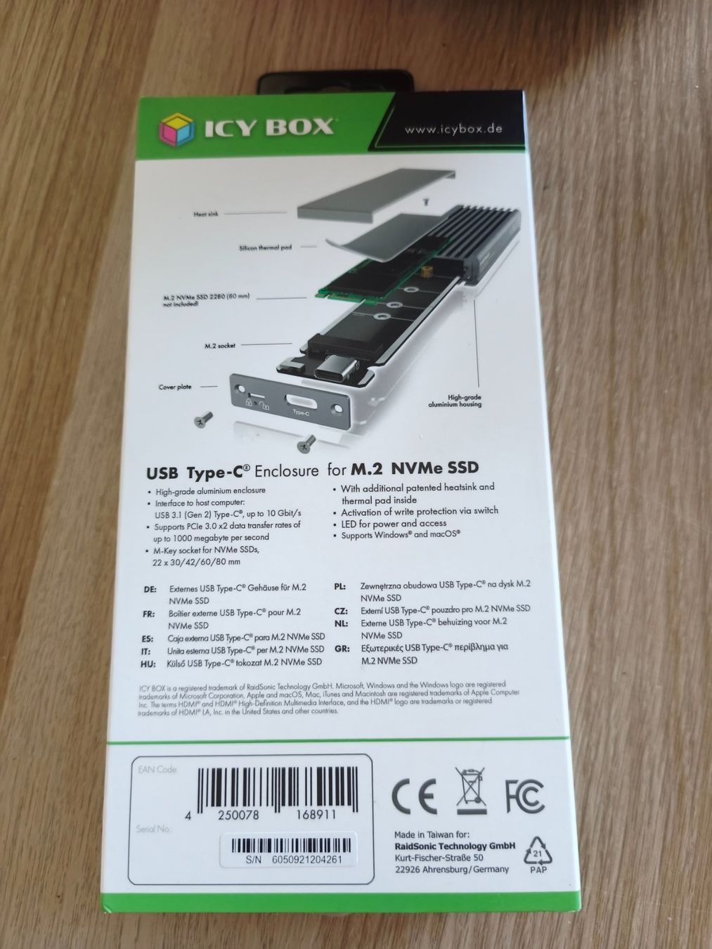 Dischi rigidi: Icy Box M.2 SSD Gehäuse – Nuovo (secondo la descrizione) da Muttenz venduto da flavioxy 1