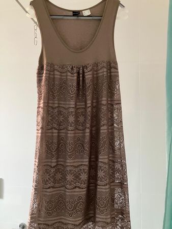 Sommerkleid  Bodyflirt braun. Grösse 36/38