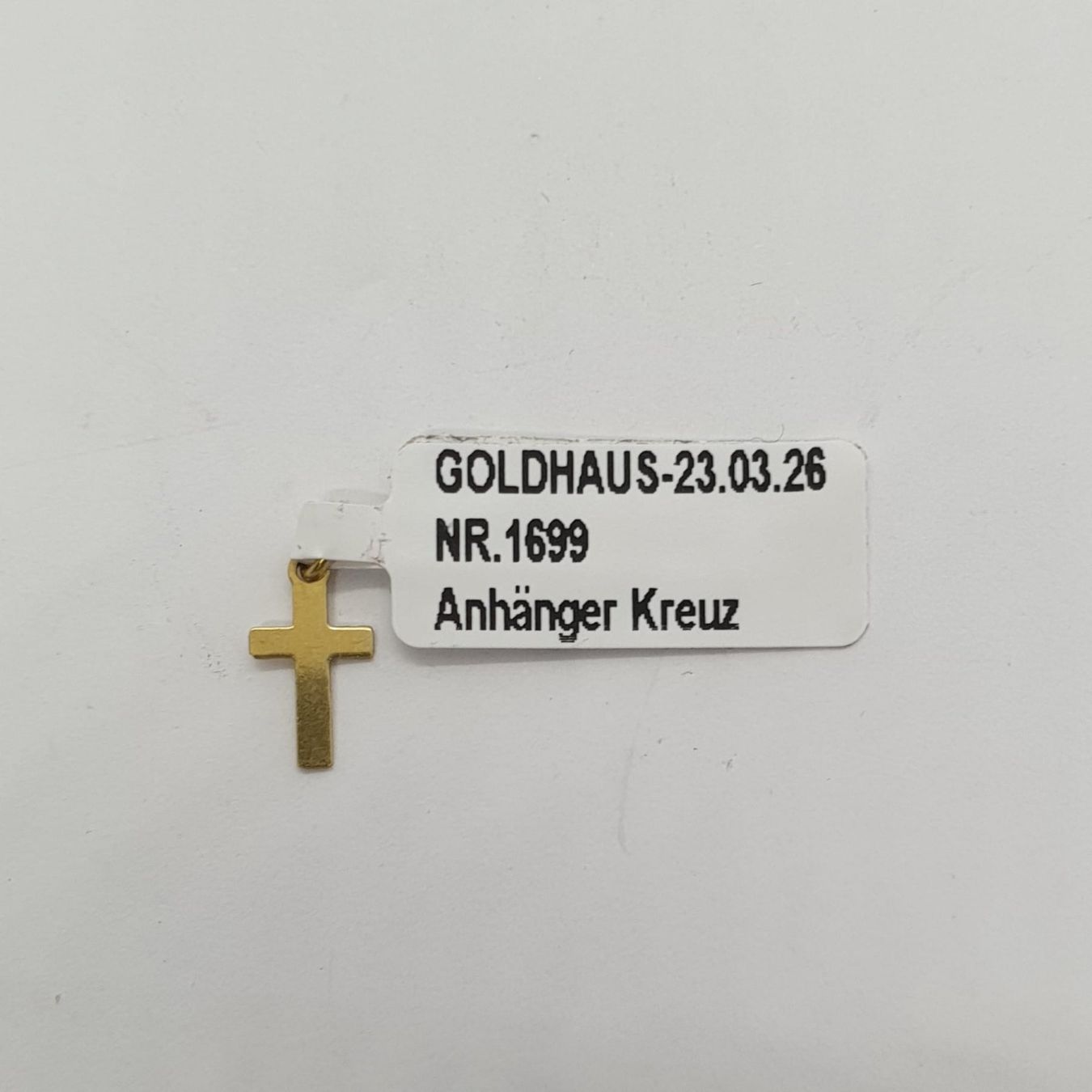 Ciondoli: Echt 18K Gold - Kreuz Anhänger – Usato da Luzern venduto da Goldhaus-Luzern 2